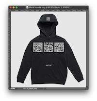 qr code hoodie mockup